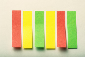 Office stickers on white background