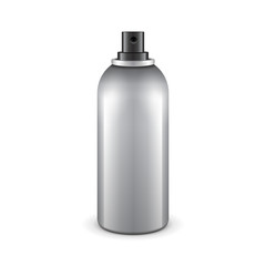 Gray Aerosol Spray Metal 3D Bottle Can: Deodorant, Graffiti