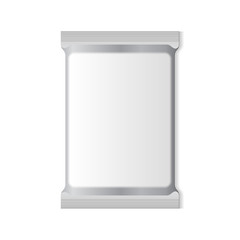 White Blank Foil Packaging Plastic Pack
