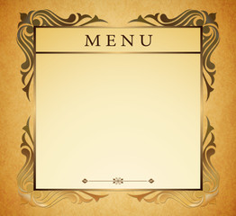 Стилизованный фон. Меню