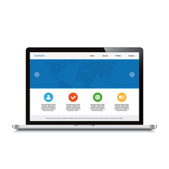 laptop responsive web design white background