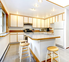 White kitchen room