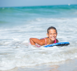 Summer vacation - surfer girl.