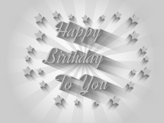 HAPPY BIRTHDAY TO YOU GREY