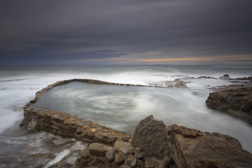 Paisagem dramática em dia de tempestade