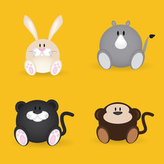 Naklejka premium Animals