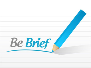 be brief message illustration design