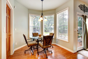 Dining area with antique table set