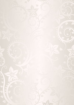 Ecru Background With Floral Ornaments