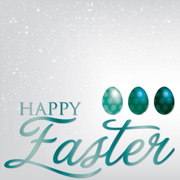 Elegant Easter egg card in vector format.