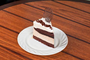 chocolate cake piece