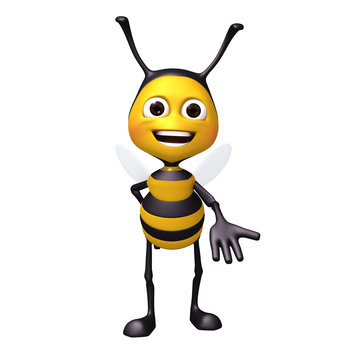 bee with hand bottom