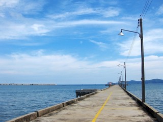 Obraz premium A port to an island in Thailand