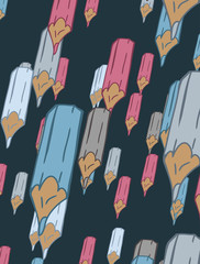 background with pencils