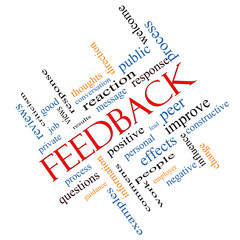 Feedback Word Cloud Concept Angled
