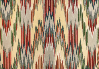 Zigzag design on textile