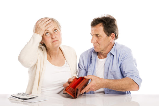 Senior couple in bankrupt