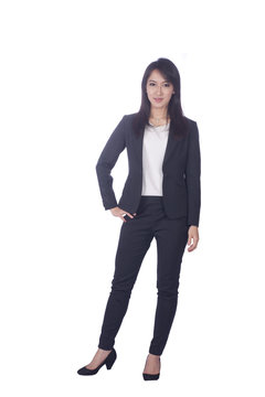 Asian business woman give you excellent gesture,