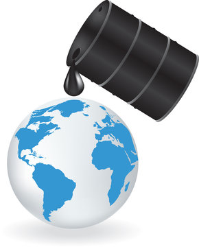 Oil Is Dripping On Earth