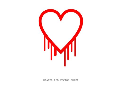 Clean heartbleed openssl bug vector shape
