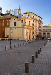 Obraz premium church of SS. Claudius and Andrew of the Burgundians. Rome.