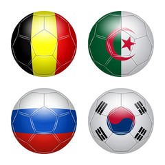 Naklejka premium Football, Brésil. Groupe H