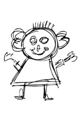 Person - Silhouette - Mädchen...