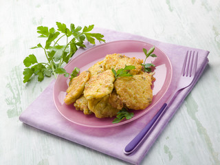 rice croquette with parsley