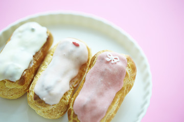 Cream eclairs