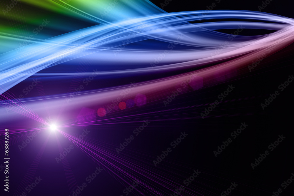Poster futuristic wave background design with lights and space for text