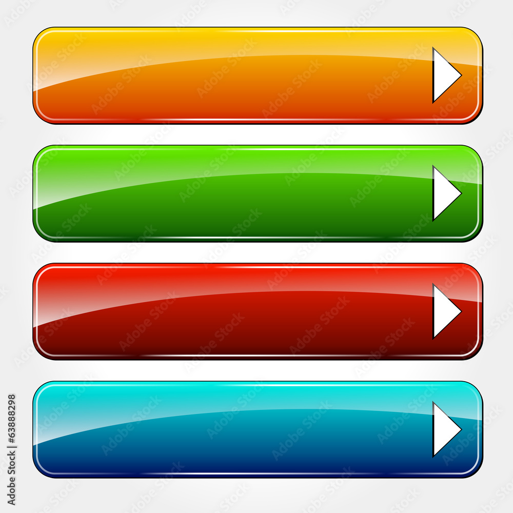 Poster vector web buttons
