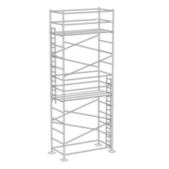 cartoon illustration of construction scaffolding