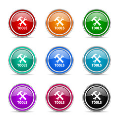 tools icon vector set
