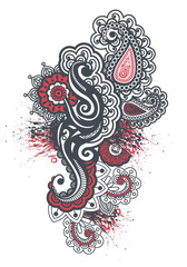 Indian pattern tatoo