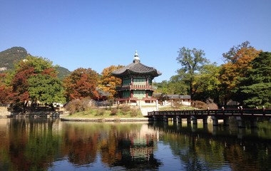 Naklejka premium beautiful korea