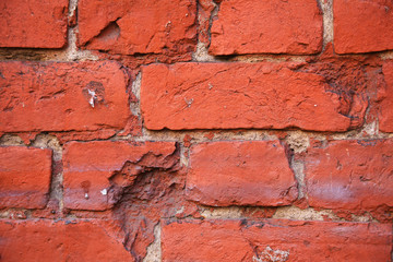 Obraz premium Red brick wall background