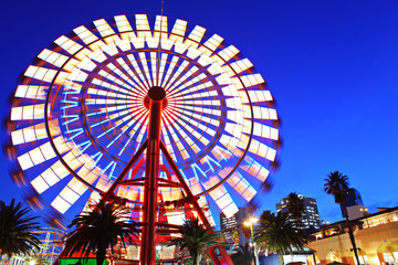 Ferris wheel at night