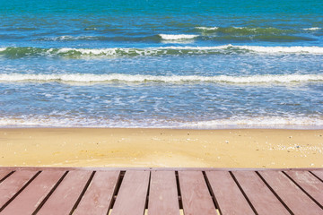 Fototapeta premium Walk way at beach