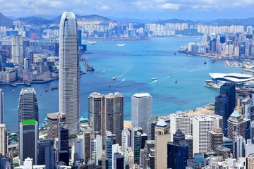 Foto op Plexiglas Hong Kong city © leungchopan