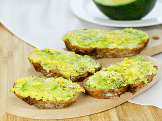 Avocado on bread