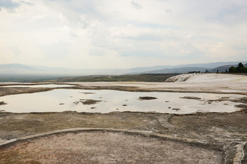 Travertine terraces