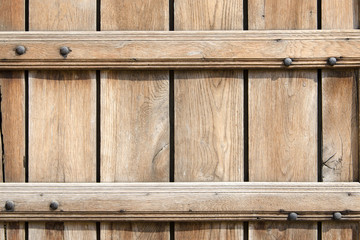 Background of horizontal light brown wooden planks