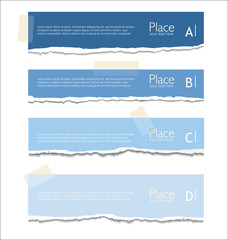 Fototapeta premium Torn paper background with space for text