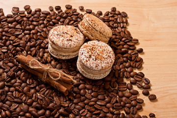 coffee and macaroons