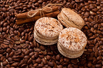 coffee and macaroons