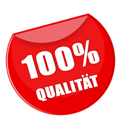 Button Qualität in rot - g839