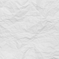 Obraz premium White crumpled paper abstract