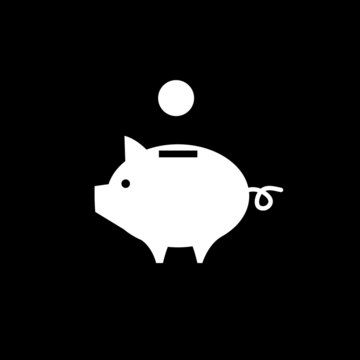 pig money bank icon