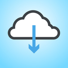 Cloud download icon