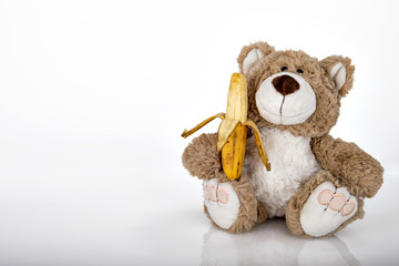 Teddy mit Banane